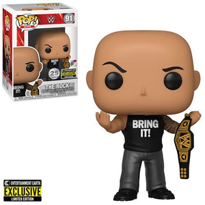 Funko Pop! WWE - The Rock with Championship Belt (EE Excl.) (Preorder June 2021) - Sweets and Geeks