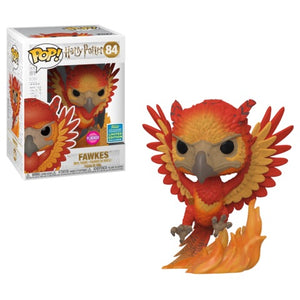 Funko Pop! Movies: Harry Potter - Fawkes (Flocked) (2019 Summer Convention) #84 - Sweets and Geeks