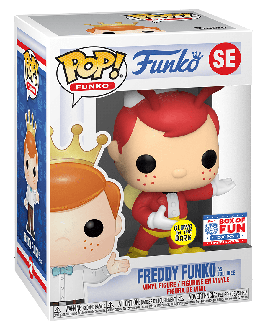 Funko Pop Funko Freddy Funko as Jollibee Glow in the Dark SE