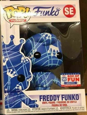 Funko Pop! Freddy Funko - Freddy Funko (Artist Series) (Blue & White with Stripes) - Sweets and Geeks