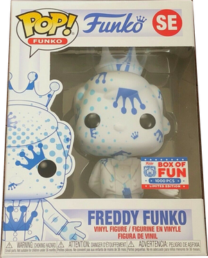 Funko Pop! Freddy Funko - Freddy Funko (Artist Series) (White & Blue with Dots) SE - Sweets and Geeks