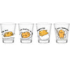EGG STYLES 4PC SHOT GLASS SETS COLORED GLASS - Sweets and Geeks