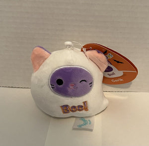Squishmallow - Gerik the Cat (Ghost Halloween) Keychain Clip On 3.5” - Sweets and Geeks