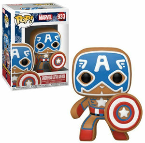 Funko Pop! Marvel - Gingerbread Captain America (Holiday) #933 - Sweets and Geeks