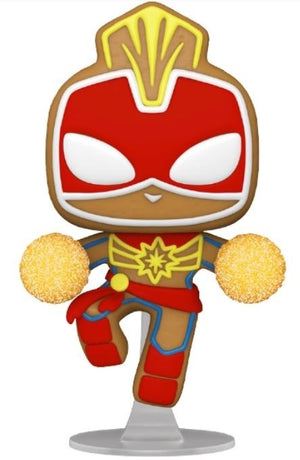 Funko POP! Holiday: Marvel - Gingerbread Captain Marvel #936 - Sweets and Geeks