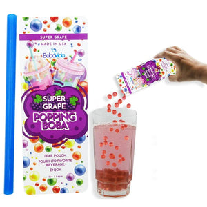 Popping Boba Single Serve Pouches- Super Grape 3oz - Sweets and Geeks