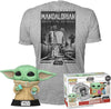 Funko Pop! Tees: Star Wars: The Mandalorian - Grogu with Cookies and Pop! Tee Combo (Small) - Sweets and Geeks