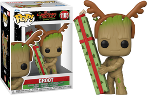 Funko Pop! Marvel: Guardians of the Galaxy Holiday Special - Groot #1105 - Sweets and Geeks
