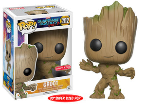 Funko POP! Marvel: Guardians of the Galaxy Vol. 2 - Groot (10 inch) (Target Exclusive) #202 - Sweets and Geeks
