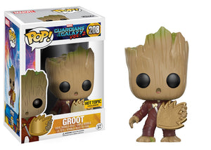 Funko Pop Marvel: Guardians of the Galaxy Vol. 2 - Groot (Jumpsuit) (Patch) (Hot Topic Exclusive) #208 - Sweets and Geeks
