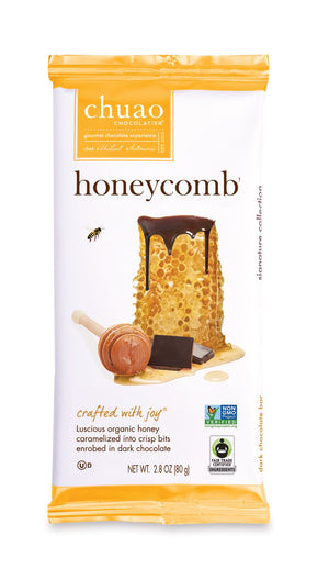 CHUAO DARK CHOCOLATE HONEYCOMB 2.8 OZ BAR - Sweets and Geeks