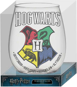 HOGWARTS CREST 4 COLOR VARSITY 20oz STEMLESS GLASS BOX - Sweets and Geeks
