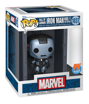Funko Pop! Marvel: Hall of Armor - Iron Man Model 11 War Machine (Previews Exclusive) #1037 - Sweets and Geeks
