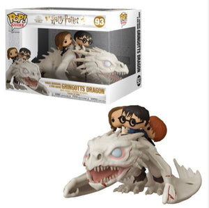 Funko Pop! Rides: Harry Potter - Harry, Hermione & Ron Riding Gringotts Dragon #93 - Sweets and Geeks