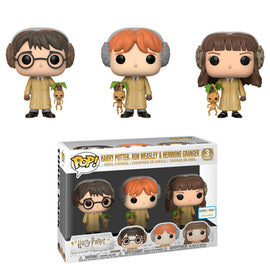 Funko Pop! Harry Potter - Harry Potter, Ron Weasley, & Hermione Granger (Herbology) (3-Pack) - Sweets and Geeks