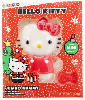 Hello Kitty Jumbo Gummy 6oz- Christmas Edition - Sweets and Geeks