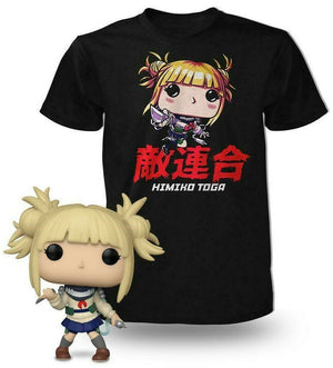 Funko Pop! Tees: My Hero Academia - Himiko Toga (Unmasked) (Small) - Sweets and Geeks