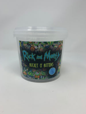 Rick & Morty Bucket of Buttons - Sweets and Geeks