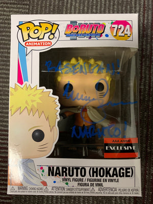 Funko Pop! Animation: Boruto - Naruto (Hokage) SIGNED BY VOICE ACTOR [AAA Anime Exclusive] #724 - Sweets and Geeks