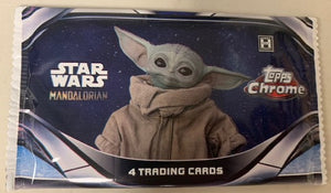 2022 Topps Chrome Star Wars The Mandalorian Beskar Edition Hobby Booster Pack - Sweets and Geeks