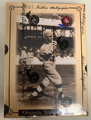 2021 Historic Autographs Originals Triple Folders Baseball Box - Sweets and Geeks