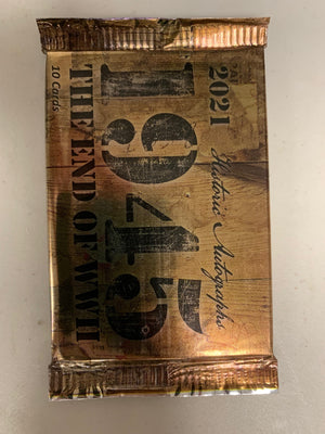 2021 Historic Autographs 1945: The End of WWII Hobby Pack - Sweets and Geeks