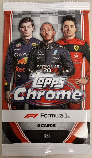 2022 Topps Formula 1 Racing Chrome Lite Hobby Pack - Sweets and Geeks