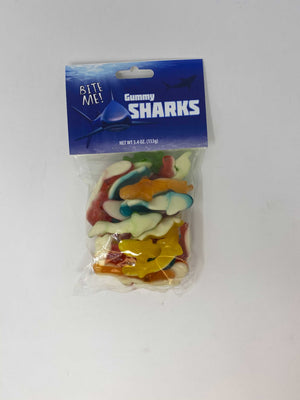 Gummy Sharks Candy Peg Bag 5.4oz - Sweets and Geeks