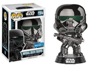Funko Pop! Star Wars Rouge One - Imperial Death Trooper (Chrome Metallic) #154 - Sweets and Geeks
