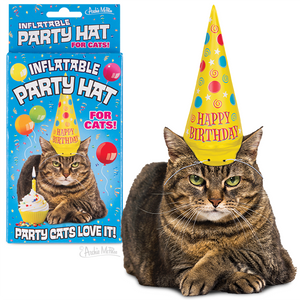 INFLATABLE PARTY HAT (FOR CATS) - Sweets and Geeks