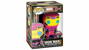 Funko Pop! Marvel - Iron Man (Black Light Series) (Special Edition Exclusive) #649 - Sweets and Geeks