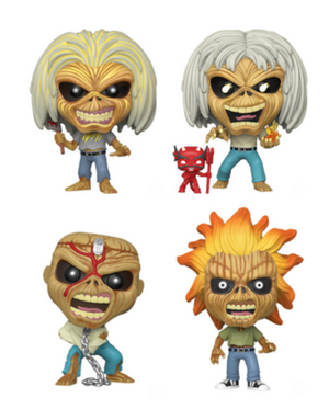 Funko Pop! Albums: Iron Maiden - "Ron Maiden / Killers / The Number Of The Beast / Piece Of Mind Eddie" - Sweets and Geeks