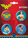 DC Comics 4 Button Set - Sweets and Geeks