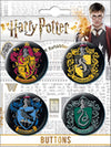 Harry Potter 4 Button Set - Sweets and Geeks