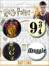Harry Potter 4 Button Set - Sweets and Geeks