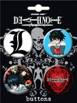 Deathnote 4 Button Set - Sweets and Geeks