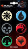 Magic the Gathering Mana Symbol 6 Button Set - Sweets and Geeks