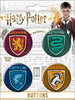 Harry Potter 4 Button Set - Sweets and Geeks