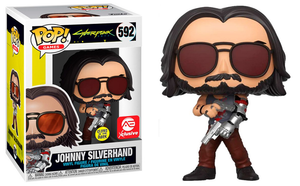 Funko POP! Games: Cyberpunk 2077 - Johnny Silverhand (Glow in the Dark) (Alliance Entertaiment) #592 - Sweets and Geeks