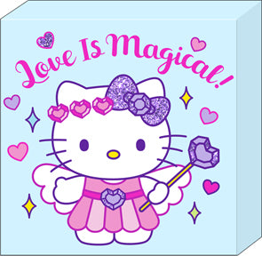 LOVE IS MAGICAL GLITTER 6in x 6in x 1.5in BOX WALL SIGN - Sweets and Geeks