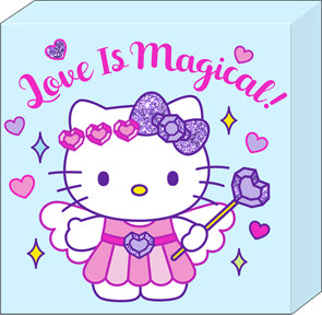 LOVE IS MAGICAL GLITTER 6in x 6in x 1.5in BOX WALL SIGN - Sweets and Geeks