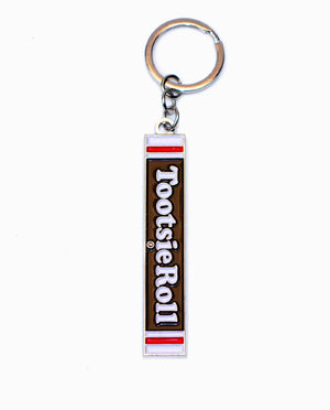Tootsie Roll Enamel Filled Keychain - Sweets and Geeks