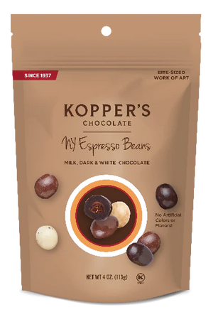 Kopper's Stand Up Peg Pouch New York Espresso Beans - Sweets and Geeks