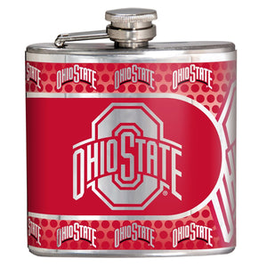 Ohio State Buckeyes Stainless Steel 6 oz. Flask - Sweets and Geeks