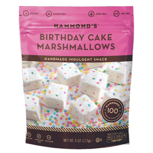 Hammond's Birthday Cake Marshmallows 4oz - Sweets and Geeks