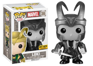 Funko Pop Marvel: Marvel - Loki (Black & White) (Hot Topic Exclusive) #36 - Sweets and Geeks