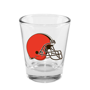 Cleveland Browns 2oz. Clear Logo Shot Glass - Sweets and Geeks