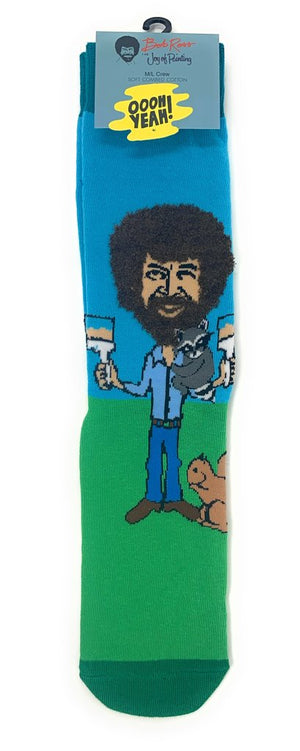 Bob Ross Socks - Painting Bob Ross