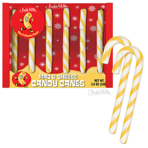 MAC & CHEESE CANDY CANES - Set of 6 - Sweets and Geeks