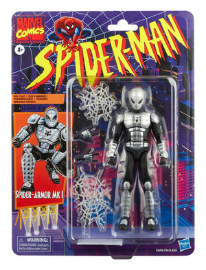 Marvel Legends Retro Spider-Man Spider-Armor Mk 1 - 6" Action Figure - Sweets and Geeks